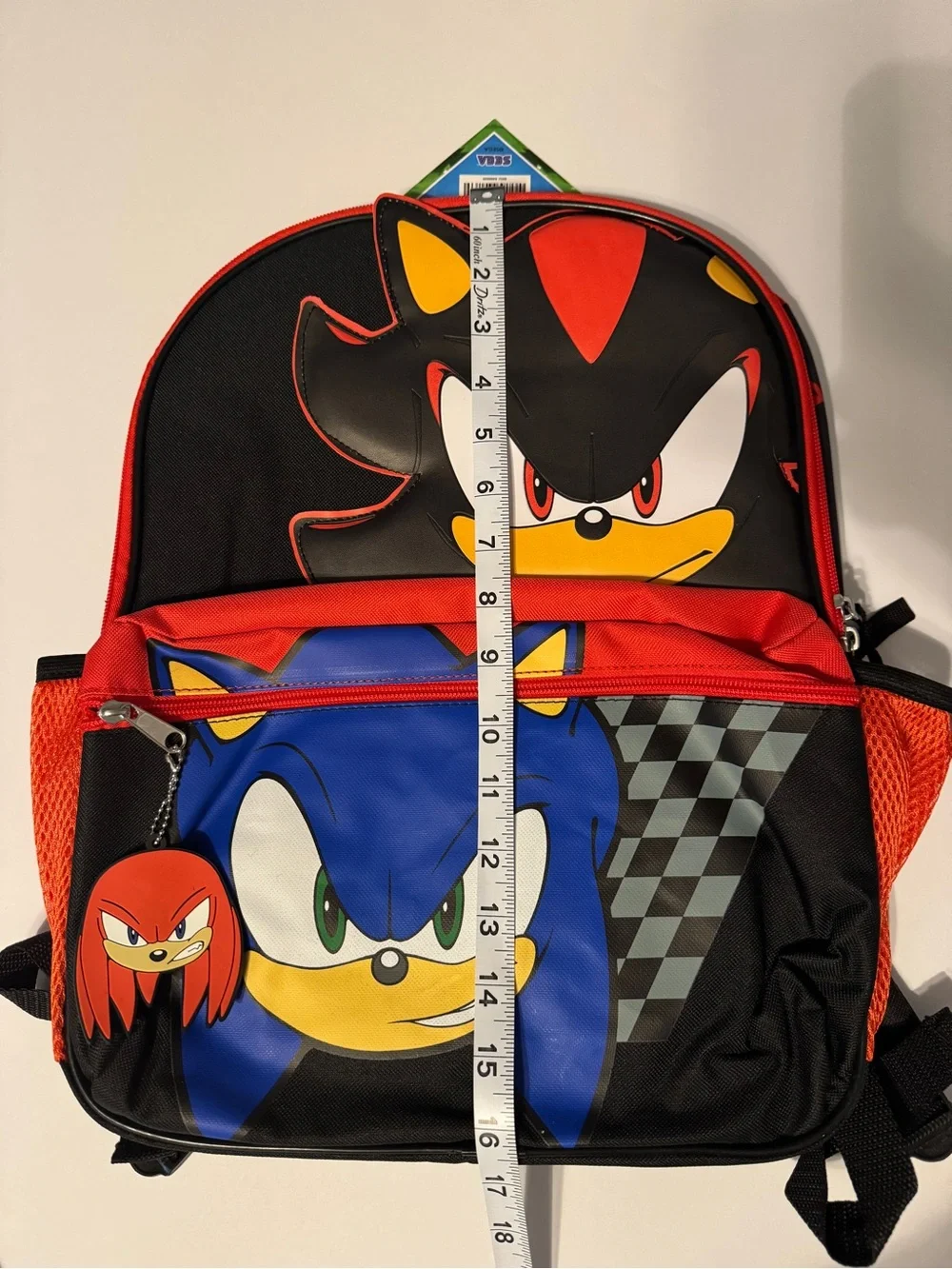 Sonic Themed Kids Backpack - Red and Blue